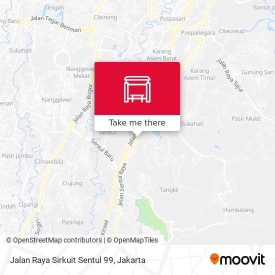 Jalan Raya Sirkuit Sentul 99 map