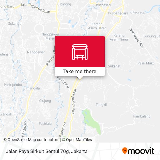 Jalan Raya Sirkuit Sentul 70g map