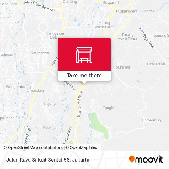 Jalan Raya Sirkuit Sentul 58 map