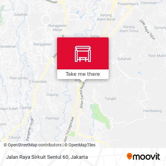 Jalan Raya Sirkuit Sentul 60 map