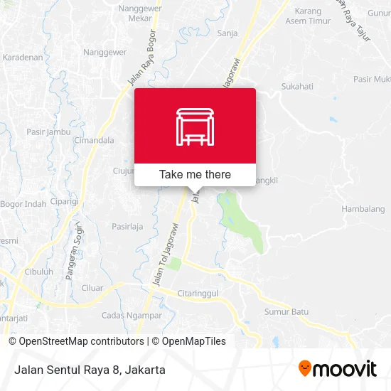 Jalan Sentul Raya 8 map