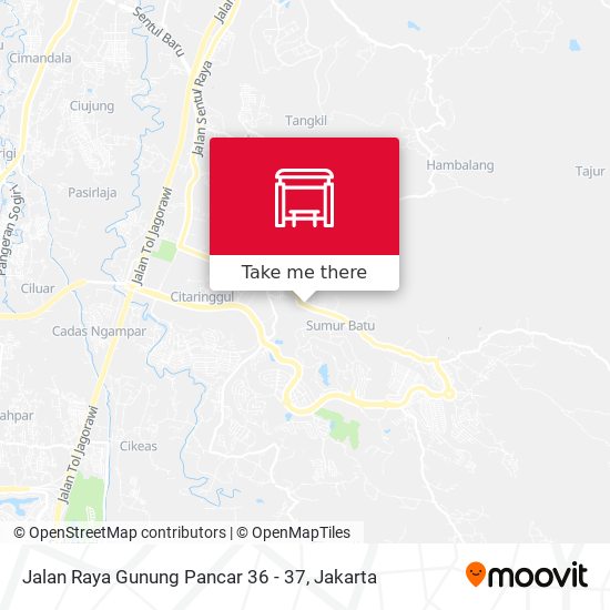 Jalan Raya Gunung Pancar 36 - 37 map