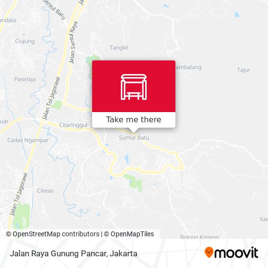 Jalan Raya Gunung Pancar map