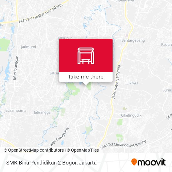 SMK Bina Pendidikan 2 Bogor map