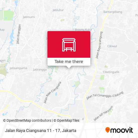 Jalan Raya Ciangsana 11 - 17 map