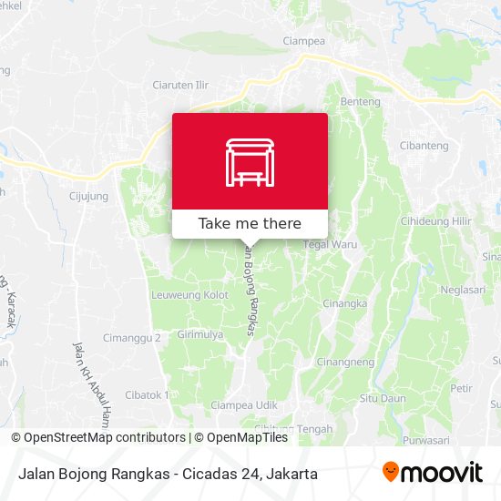 Jalan Bojong Rangkas - Cicadas 24 map