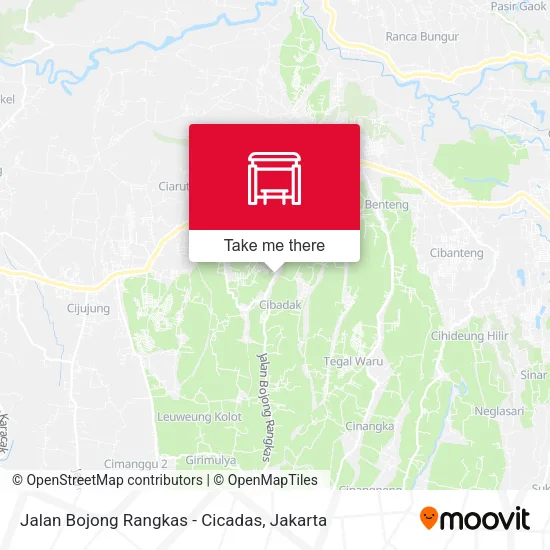 Jalan Bojong Rangkas - Cicadas map