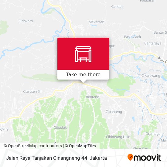 Jalan Raya Tanjakan Cinangneng 44 map