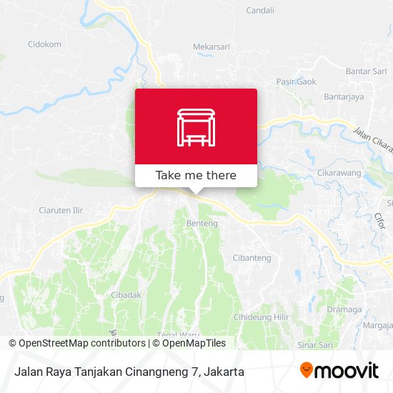 Jalan Raya Tanjakan Cinangneng 7 map