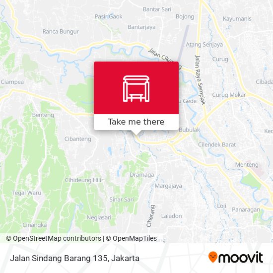 Jalan Sindang Barang 135 map