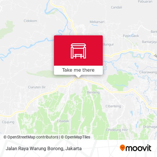 Jalan Raya Warung Borong map