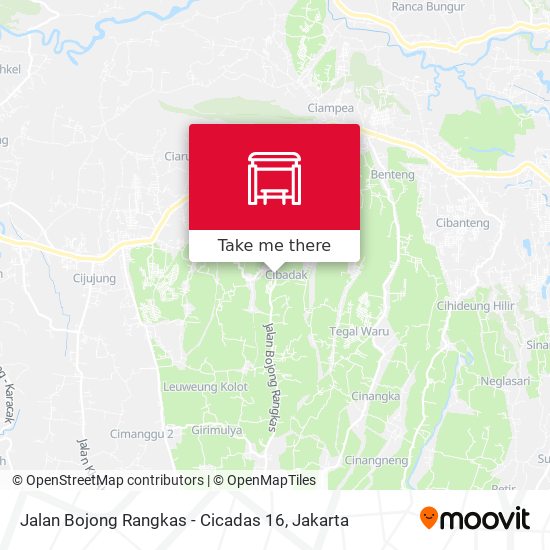 Jalan Bojong Rangkas - Cicadas 16 map