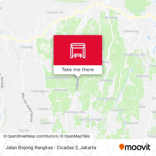 Jalan Bojong Rangkas - Cicadas 2 map