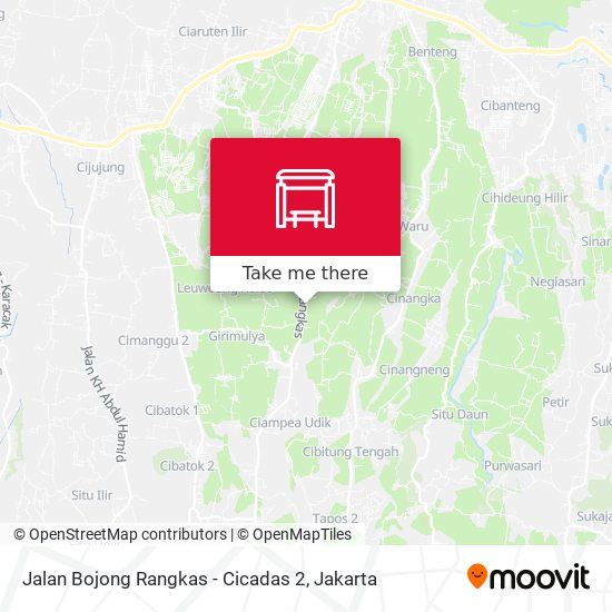 Jalan Bojong Rangkas - Cicadas 2 map