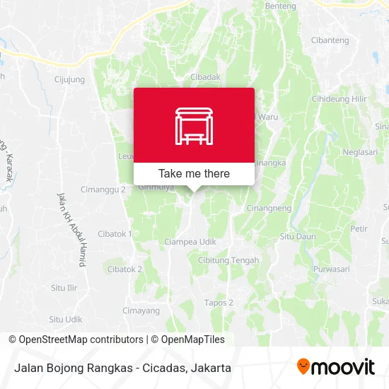 Jalan Bojong Rangkas - Cicadas map