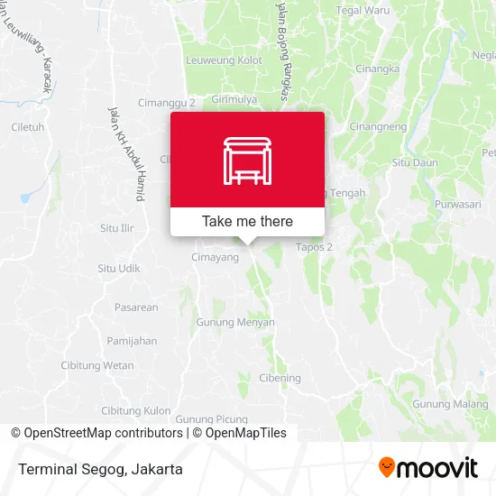 Terminal Segog map