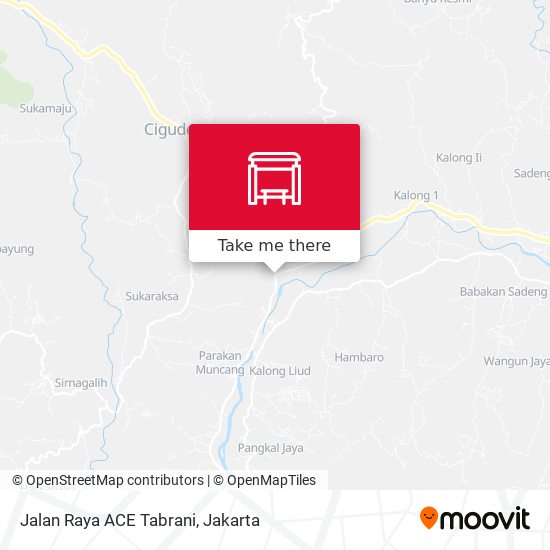 Jalan Raya ACE Tabrani map