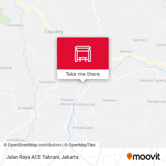 Jalan Raya ACE Tabrani map