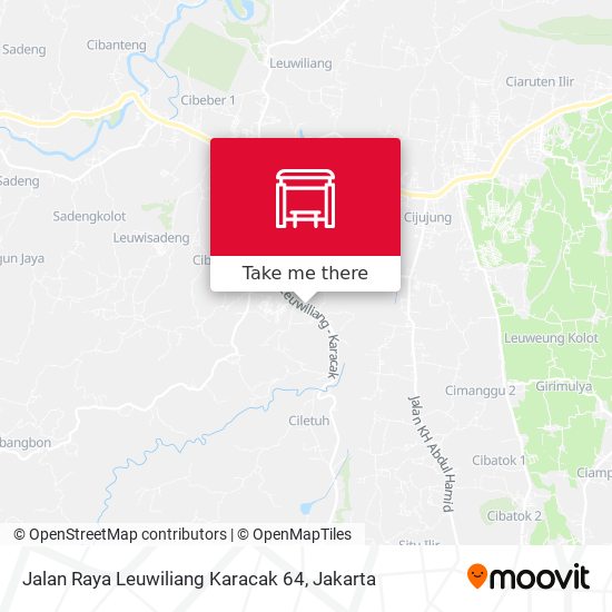Jalan Raya Leuwiliang Karacak 64 map