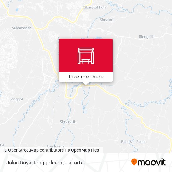 Jalan Raya Jonggolcariu map
