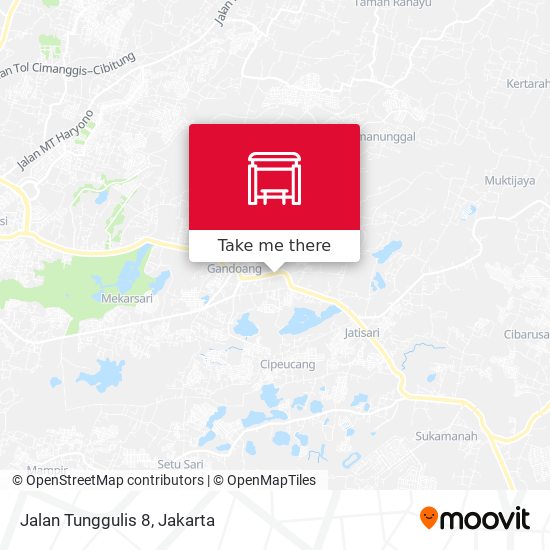 Jalan Tunggulis 8 map