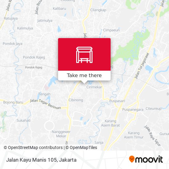 Jalan Kayu Manis 105 map