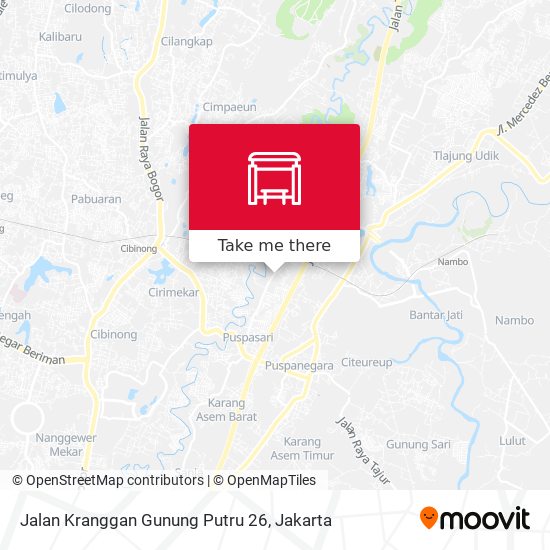 Jalan Kranggan Gunung Putru 26 map