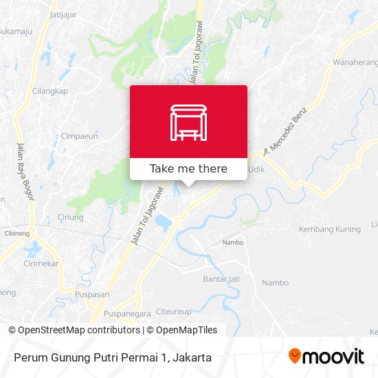 Perum Gunung Putri Permai 1 map