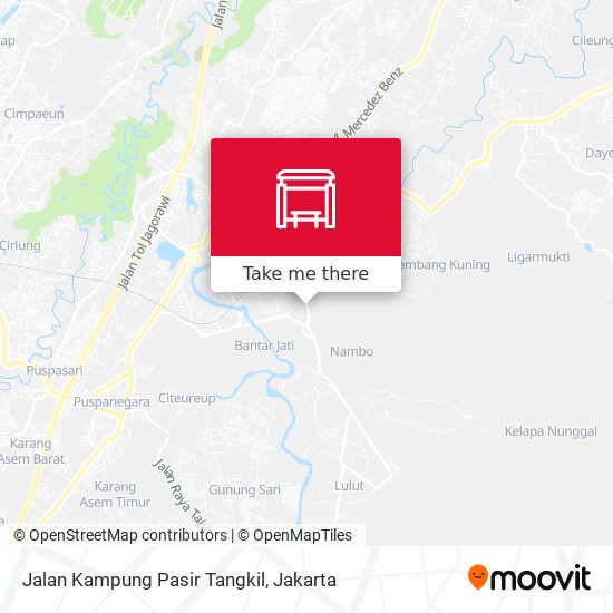 Jalan Kampung Pasir Tangkil map