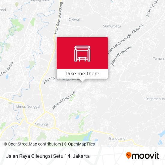 Jalan Raya Cileungsi Setu 14 map