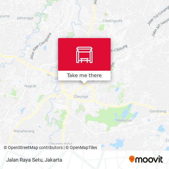 Jalan Raya Setu map