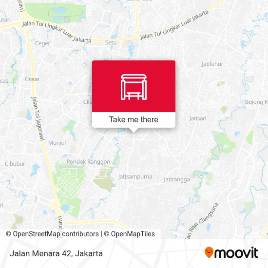 Jalan Menara 42 map