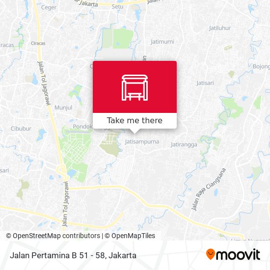 Jalan Pertamina B 51 - 58 map