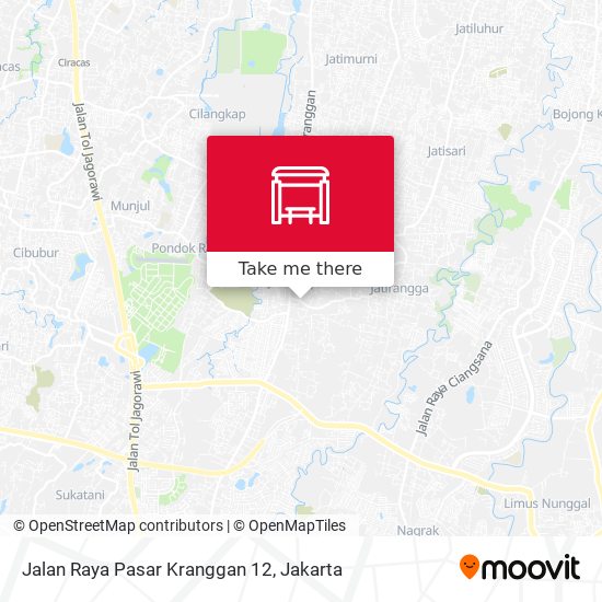 Jalan Raya Pasar Kranggan 12 map