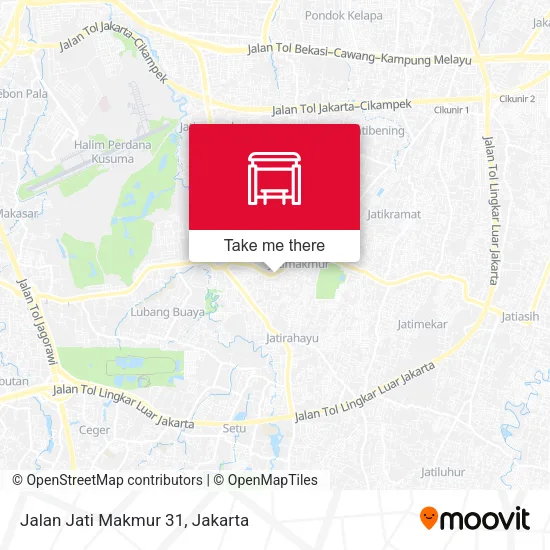 Jalan Jati Makmur 31 map