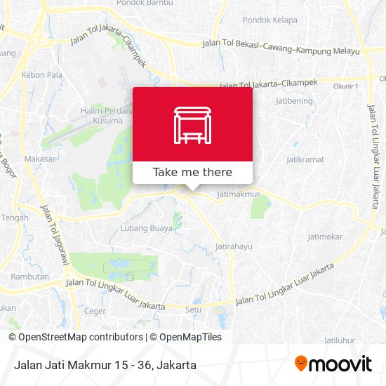 Jalan Jati Makmur 15 - 36 map