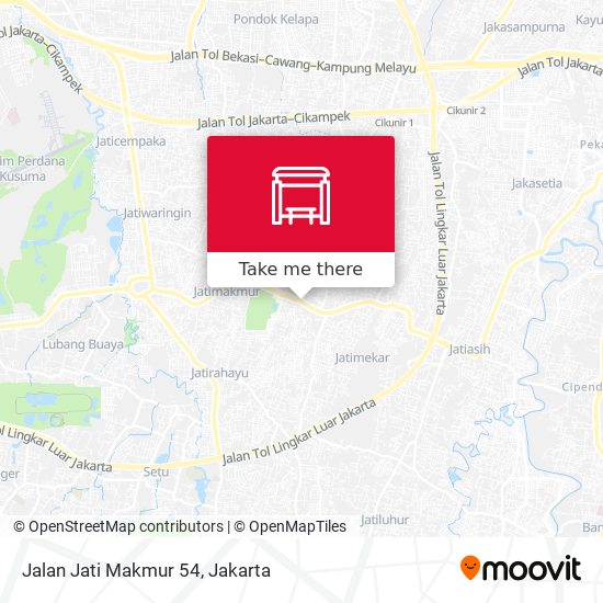 Jalan Jati Makmur 54 map
