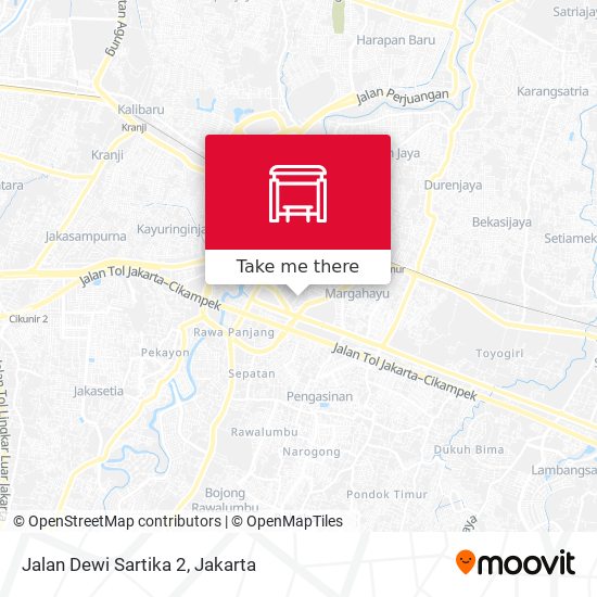 Jalan Dewi Sartika 2 map