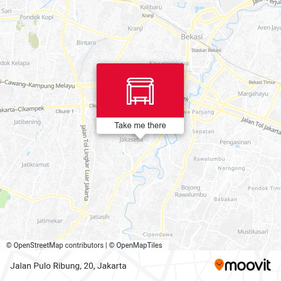 Jalan Pulo Ribung, 20 map