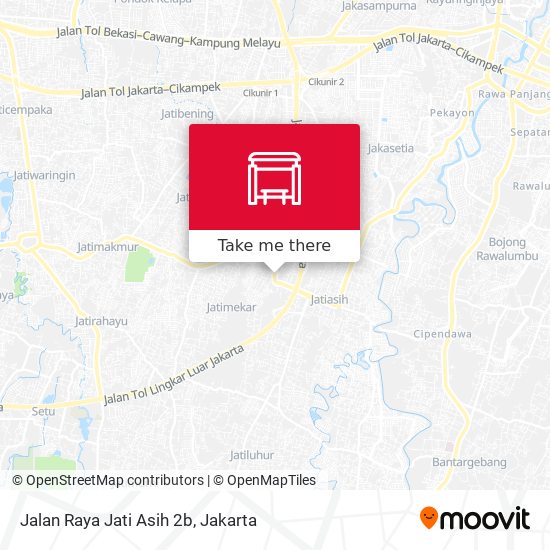 Jalan Raya Jati Asih 2b map
