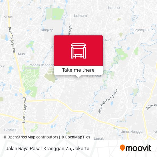 Jalan Raya Pasar Kranggan 75 map