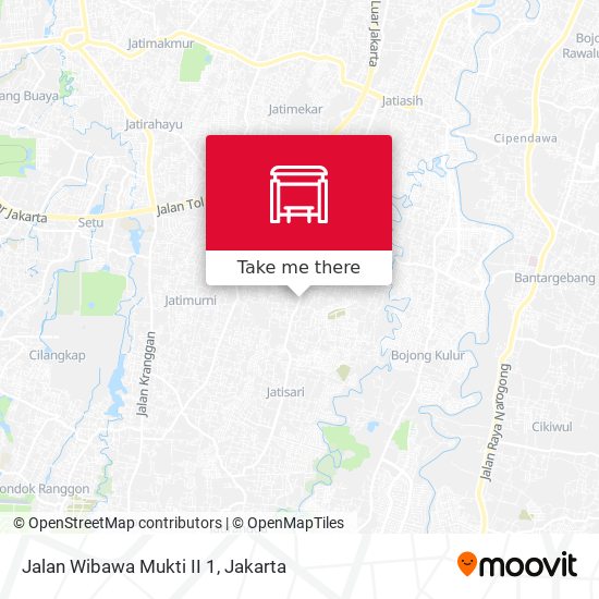 Jalan Wibawa Mukti II 1 map