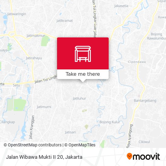 Jalan Wibawa Mukti II 20 map