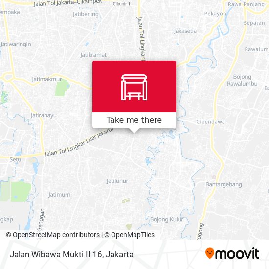 Jalan Wibawa Mukti II 16 map