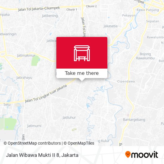 Jalan Wibawa Mukti II 8 map