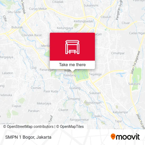 SMPN 1 Bogor map