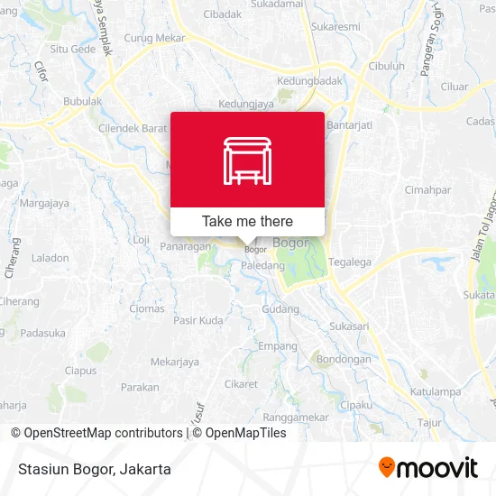 Stasiun Bogor map