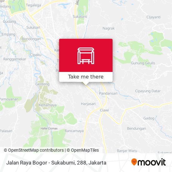Jalan Raya Bogor - Sukabumi, 288 map