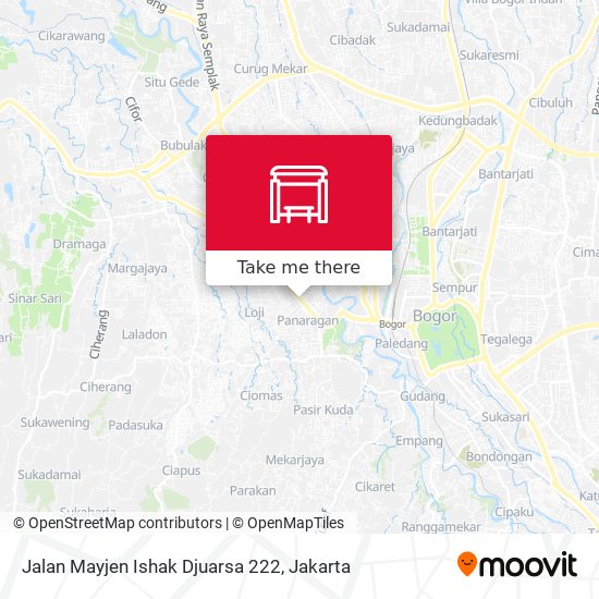 Jalan Mayjen Ishak Djuarsa 222 map