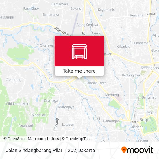 Jalan Sindangbarang Pilar 1 202 map